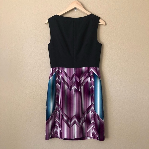 Trina Turk chevron coda dress in multi - Picture 4 of 7